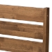 Baxton Studio Elmdon Mid-Century Modern Solid Walnut Wood Slatted Headboard Style Full Size Platform Bed - BSOSW8066-Walnut-M17-Full