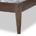 Baxton Studio Elmdon Mid-Century Modern Solid Walnut Wood Slatted Headboard Style Full Size Platform Bed - BSOSW8066-Walnut-M17-Full