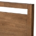 Baxton Studio Torino Mid-Century Modern Solid Walnut Wood Open Frame Style King Size Platform Bed - BSOSW8068-Walnut-M17-King