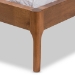 Baxton Studio Brooklyn Mid-Century Modern Walnut Wood Beige Fabric Full Size Platform Bed - BSOBBT6653-Light Beige-Full-6086-1