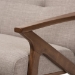 Baxton Studio Bianca Mid-Century Modern Walnut Wood Light Grey Fabric Tufted 2-Seater Loveseat - BSOBianca-Light Grey/Walnut Brown-LS