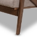 Baxton Studio Bianca Mid-Century Modern Walnut Wood Light Grey Fabric Tufted 2-Seater Loveseat - BSOBianca-Light Grey/Walnut Brown-LS