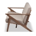 Baxton Studio Bianca Mid-Century Modern Walnut Wood Light Grey Fabric Tufted 3-Seater Sofa - BSOBianca-Light Grey/Walnut Brown-SF