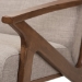 Baxton Studio Bianca Mid-Century Modern Walnut Wood Light Grey Fabric Tufted 3-Seater Sofa - BSOBianca-Light Grey/Walnut Brown-SF