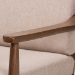 Baxton Studio Venza Mid-Century Modern Walnut Wood Light Brown Fabric Upholstered 3-Seater Sofa - BSOVenza-Brown/Walnut Brown-SF