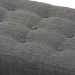 Baxton Studio Elia Mid-Century Modern Walnut Wood Dark Grey Fabric Button-Tufted Bench - BSOWM1622-BE-Dark Grey/Walnut