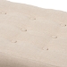 Baxton Studio Elia Mid-Century Modern Walnut Wood Light Beige Fabric Button-Tufted Bench - BSOWM1622-BE-Beige/Walnut