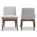 Baxton Studio Nexus Mid-Century Modern Walnut Wood Finishing Greyish Beige Fabric Dining Side Chair - BSOBBT5280-Greyish Beige-DC-H1217-14