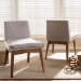 Baxton Studio Nexus Mid-Century Modern Walnut Wood Finishing Greyish Beige Fabric Dining Side Chair - BSOBBT5280-Greyish Beige-DC-H1217-14