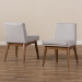 Baxton Studio Nexus Mid-Century Modern Walnut Wood Finishing Greyish Beige Fabric Dining Side Chair - BSOBBT5280-Greyish Beige-DC-H1217-14