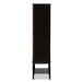 Baxton Studio Marya Mid-Century Modern Dark Brown And Walnut Two-Tone Solid Rubberwood MDF Veneered Wine Cabinet - BSORT451-OCC-2CTN