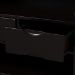Baxton Studio Marya Mid-Century Modern Dark Brown And Walnut Two-Tone Solid Rubberwood MDF Veneered Wine Cabinet - BSORT451-OCC-2CTN