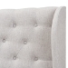 Baxton Studio Cadence Modern and Contemporary Greyish Beige Fabric Button-Tufted Queen Size Winged Headboard - BSOBBT6631-Greyish Beige-Queen HB