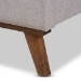 Baxton Studio Valencia Mid-Century Modern Greyish Beige Fabric Full Size Platform Bed - BSOBBT6662-Greyish Beige-Full