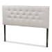 Baxton Studio Windsor Modern and Contemporary Greyish Beige Fabric Upholstered Full Size Headboard