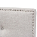 Baxton Studio Windsor Modern and Contemporary Greyish Beige Fabric Upholstered Full Size Headboard - BSOBBT6691-Greyish Beige-Full HB-H1217-14
