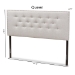 Baxton Studio Windsor Modern and Contemporary Greyish Beige Fabric Upholstered Full Size Headboard - BSOBBT6691-Greyish Beige-Full HB-H1217-14