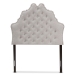 Baxton Studio Hilda Modern and Contemporary Greyish Beige Fabric Twin Size Headboard - BSOBBT6692-Greyish Beige-Twin HB-H1217-14