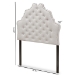 Baxton Studio Hilda Modern and Contemporary Greyish Beige Fabric Twin Size Headboard - BSOBBT6692-Greyish Beige-Twin HB-H1217-14