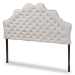 Baxton Studio Hilda Modern and Contemporary Greyish Beige Fabric Queen Size Headboard