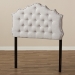 Baxton Studio Aurora Modern and Contemporary Greyish Beige Fabric Twin Size Headboard - BSOBBT6693-Greyish Beige-Twin HB-H1217-14