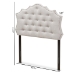 Baxton Studio Aurora Modern and Contemporary Greyish Beige Fabric Twin Size Headboard - BSOBBT6693-Greyish Beige-Twin HB-H1217-14
