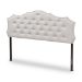 Baxton Studio Aurora Modern and Contemporary Greyish Beige Fabric Queen Size Headboard