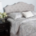 Baxton Studio Aurora Modern and Contemporary Greyish Beige Fabric Queen Size Headboard - BSOBBT6693-Greyish Beige-Queen HB-H1217-14