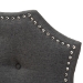 Baxton Studio Aurora Modern and Contemporary Dark Grey Fabric King Size Headboard - BSOBBT6693-Dark Grey-King HB-H1217-20