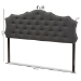 Baxton Studio Aurora Modern and Contemporary Dark Grey Fabric King Size Headboard - BSOBBT6693-Dark Grey-King HB-H1217-20