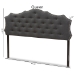 Baxton Studio Aurora Modern and Contemporary Dark Grey Fabric King Size Headboard - BSOBBT6693-Dark Grey-King HB-H1217-20