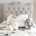 Baxton Studio Emma Modern and Contemporary Greyish Beige Fabric Twin Size Headboard - BSOBBT6694-Greyish Beige-Twin HB-H1217-14