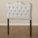 Baxton Studio Emma Modern and Contemporary Greyish Beige Fabric Twin Size Headboard - BSOBBT6694-Greyish Beige-Twin HB-H1217-14