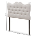 Baxton Studio Emma Modern and Contemporary Greyish Beige Fabric Twin Size Headboard - BSOBBT6694-Greyish Beige-Twin HB-H1217-14