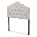 Baxton Studio Edith Modern and Contemporary Greyish Beige Fabric Twin Size Headboard