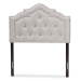 Baxton Studio Edith Modern and Contemporary Greyish Beige Fabric Twin Size Headboard - BSOBBT6695-Greyish Beige-Twin HB-H1217-14