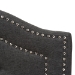 Baxton Studio Edith Modern and Contemporary Dark Grey Fabric Queen Size Headboard - BSOBBT6695-Dark Grey-Queen HB-H1217-20