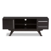 Baxton Studio Ashfield Mid-Century Modern Dark Brown Finished Wood TV Stand - BSOET 3515-01-Dark Brown-TV