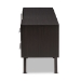 Baxton Studio Ashfield Mid-Century Modern Dark Brown Finished Wood TV Stand - BSOET 3515-01-Dark Brown-TV