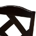 Baxton Studio Ruth Modern and Contemporary Beige Fabric Upholstered and Dark Brown Finished Dining Chair Set of 2 - BSORH133C-Dark Brown/Sand-DC