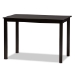 Baxton Studio Sylvia Modern and Contemporary Grey Fabric Upholstered and Dark Brown Finished 5-Piece Dining Set - BSORH146C-Dark Brown/Grey Dining Set