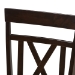 Baxton Studio Rosie Modern and Contemporary Dark Brown Faux Leather Upholstered Dining Chair Set of 2 - BSORH123C-Dark Brown-DC