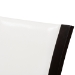 Baxton Studio Adley Modern and Contemporary Dark Brown Finished White Faux Leather Dining Chair Set of 2 - BSORH5510C-Dark Brown/White-DC