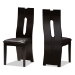 Baxton Studio Alani Modern and Contemporary Dark Brown Faux Leather Upholstered 5-Piece Dining Set - BSORH5509C-Dark Brown Dining Set