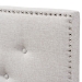 Baxton Studio Windsor Modern and Contemporary Greyish Beige Fabric Upholstered Twin Size Headboard - BSOBBT6691-Greyish Beige-Twin HB-H1217-14