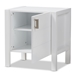 Baxton Studio Mandel Modern and Contemporary White Wood Nightstand - BSOHNS02-White-NS