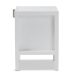 Baxton Studio Mandel Modern and Contemporary White Wood Nightstand - BSOHNS02-White-NS