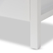 Baxton Studio Mandel Modern and Contemporary White Wood Nightstand - BSOHNS02-White-NS