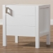 Baxton Studio Mandel Modern and Contemporary White Wood Nightstand - BSOHNS02-White-NS
