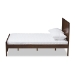 Baxton Studio Catalina Modern Classic Mission Style Brown-Finished Wood Full Platform Bed - BSOHT1702-Walnut Brown-Full